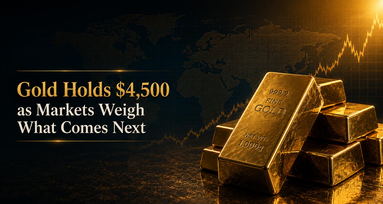 Gold Holds $4,500 as Markets Weigh What Comes Next